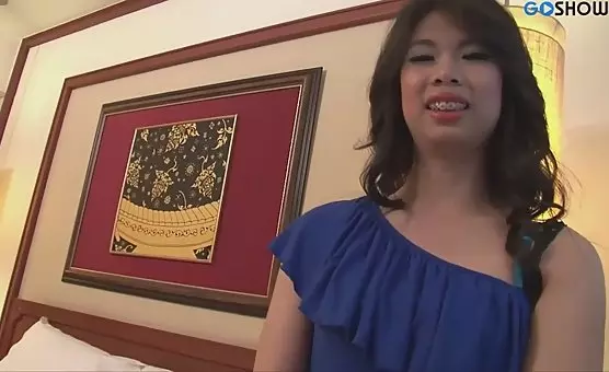 Pretty Ladyboy Trans Masturbation with Dildo