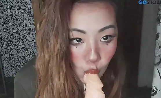 Sexy Girl Blowjob and Dildo Fantasy